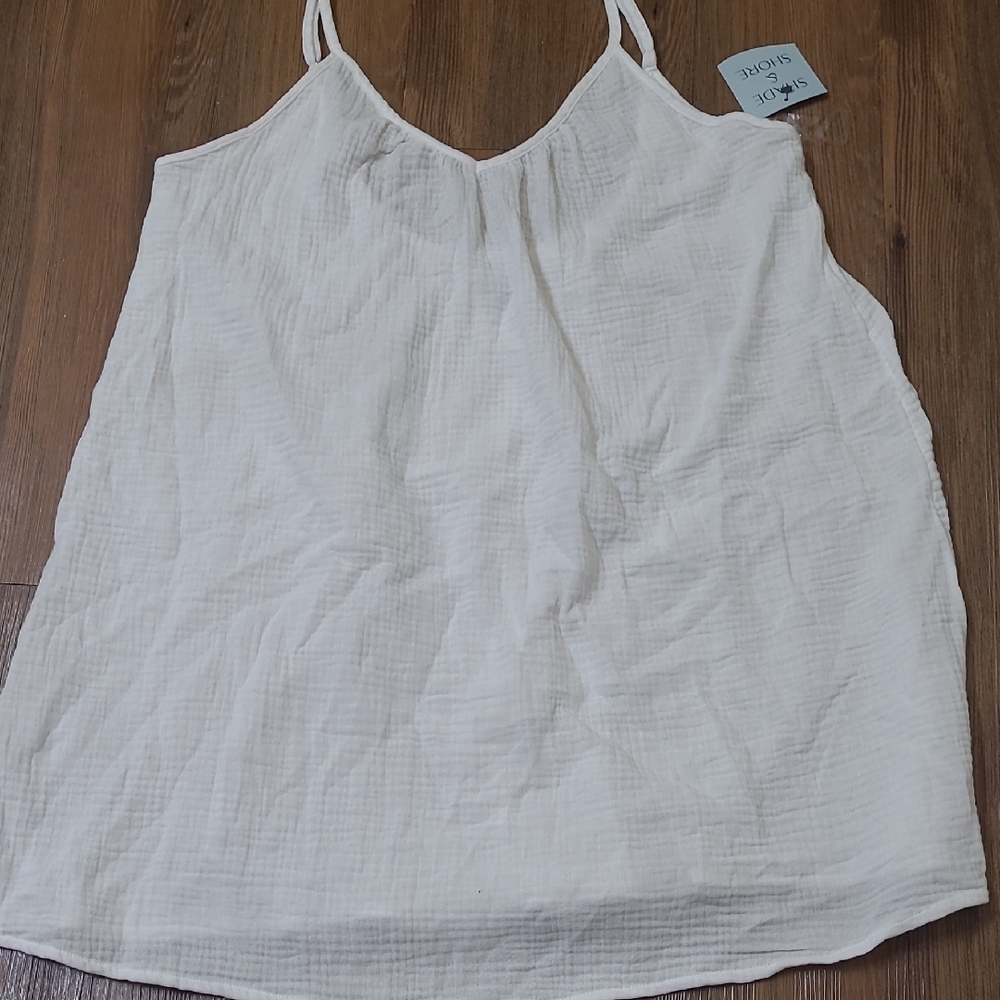 Shade & Shore Cream Camisole Top NEW